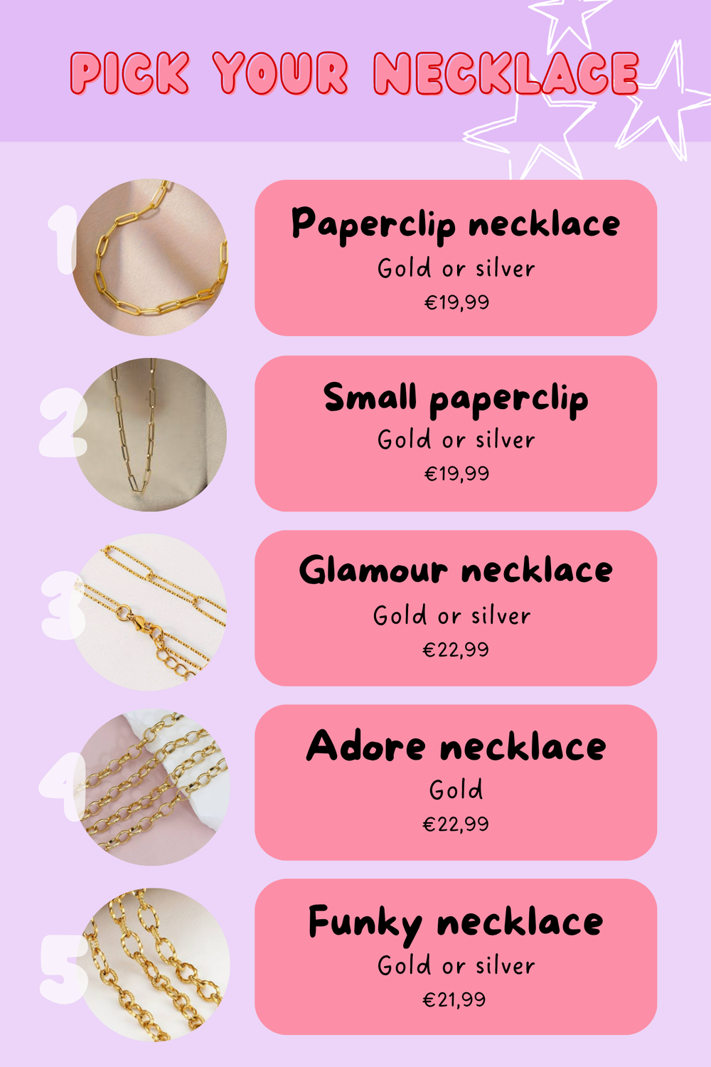 Kies je ketting - Pagina 1