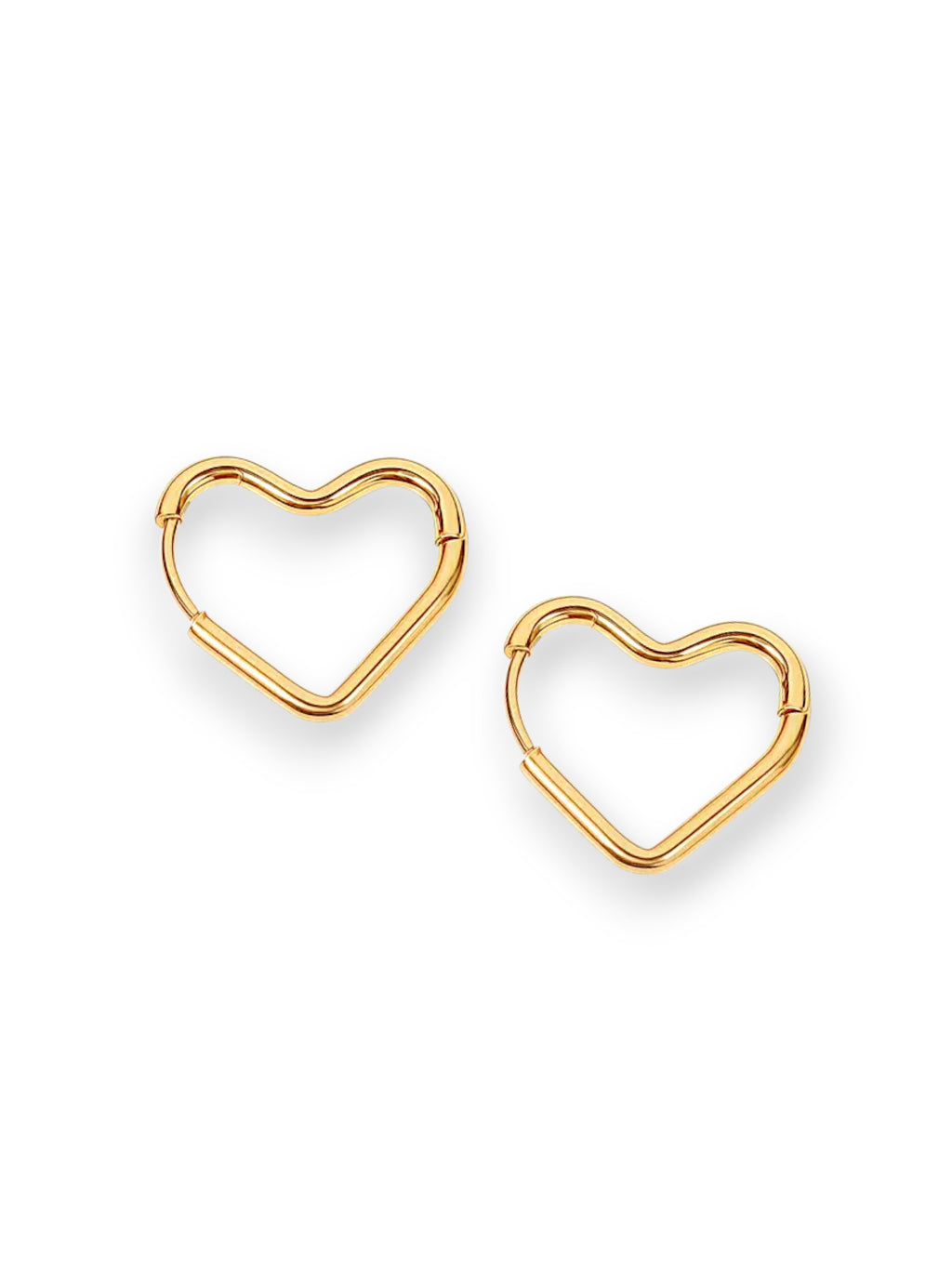 Heart Hoop Earrings