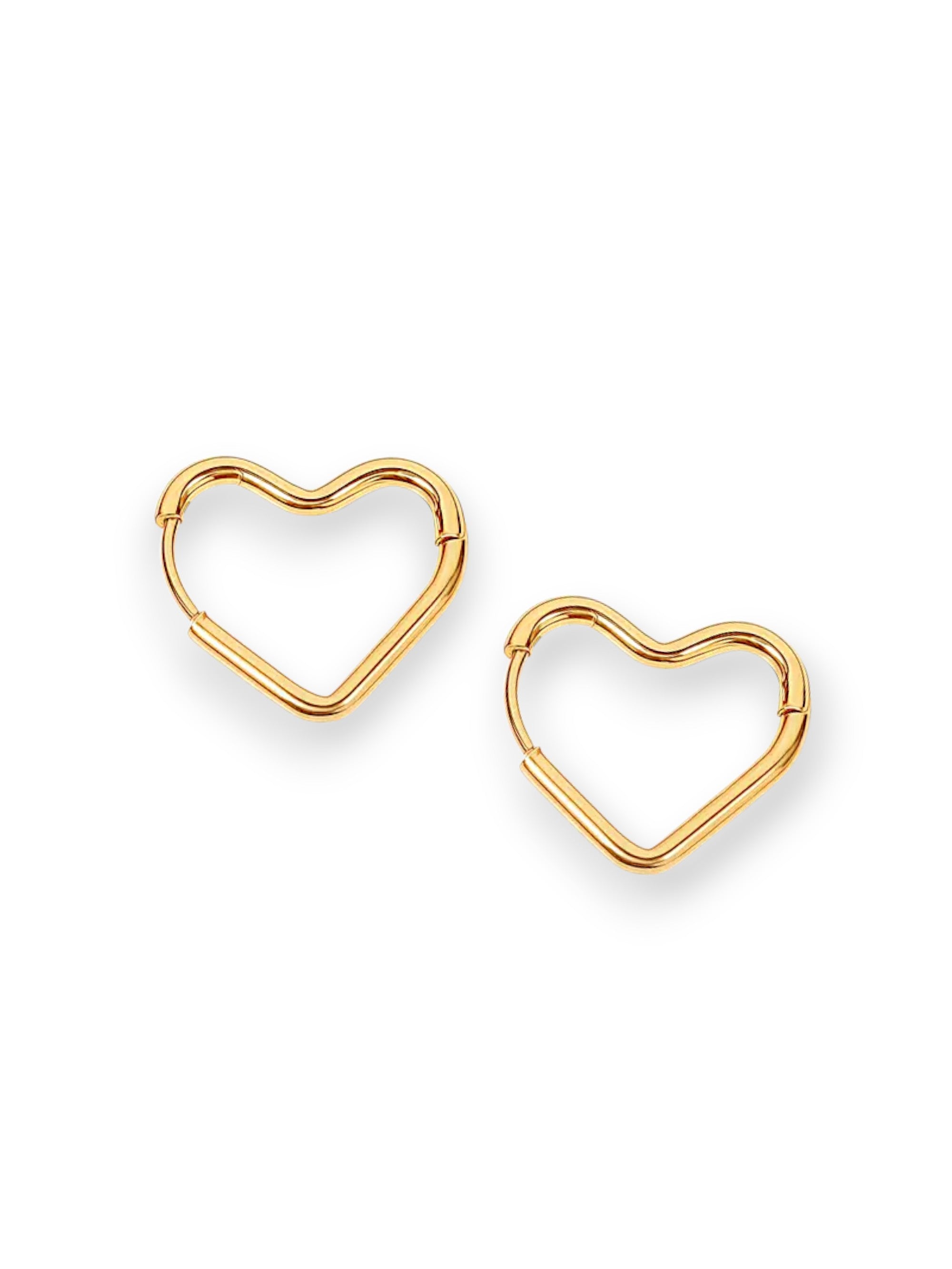 Heart Hoop Earrings