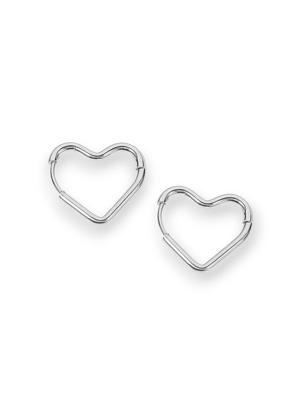 Heart Hoop Earrings