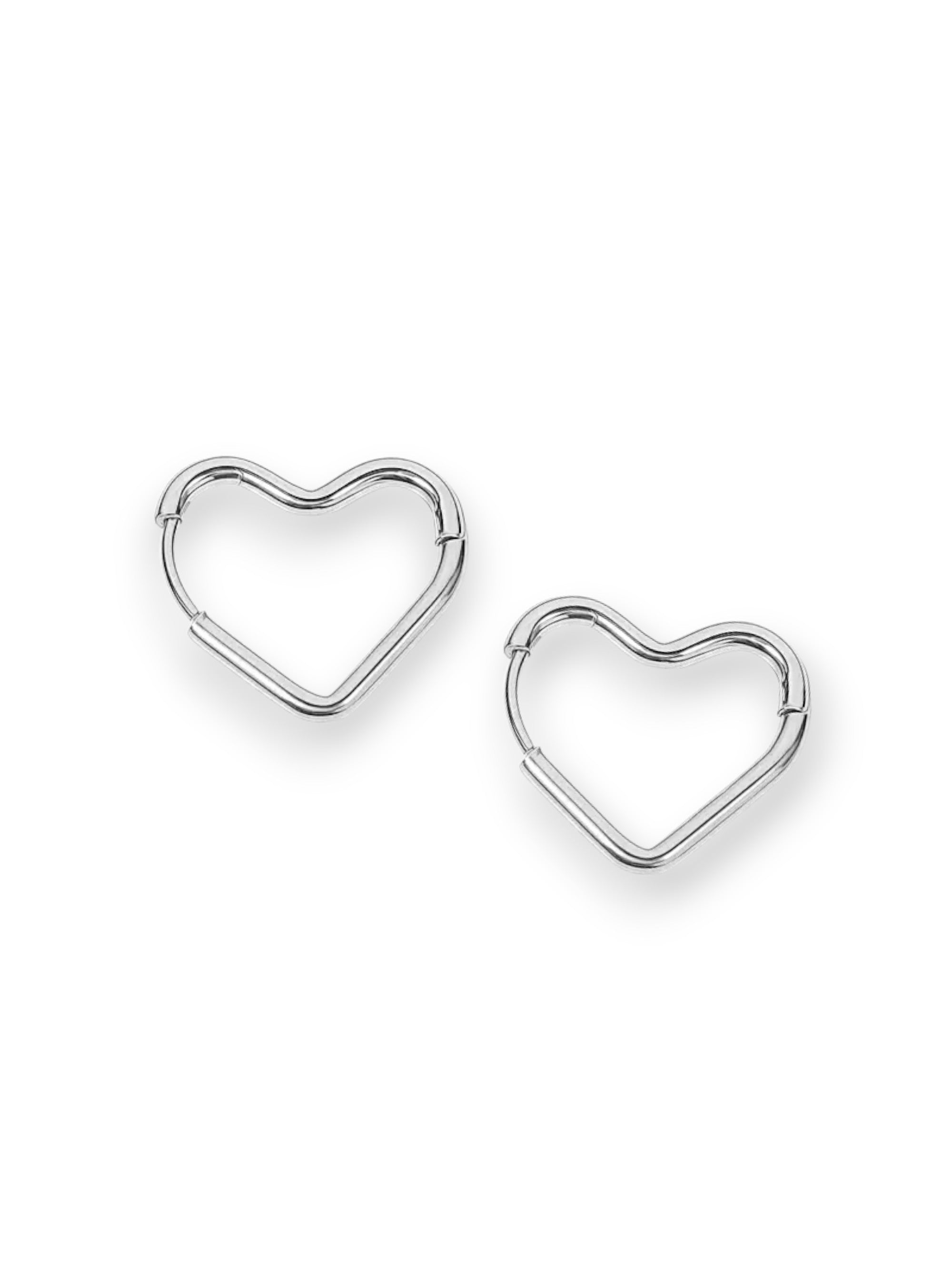 Heart Hoop Earrings