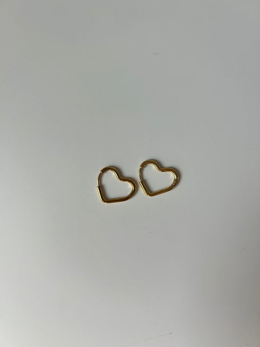 Heart Hoop Earrings