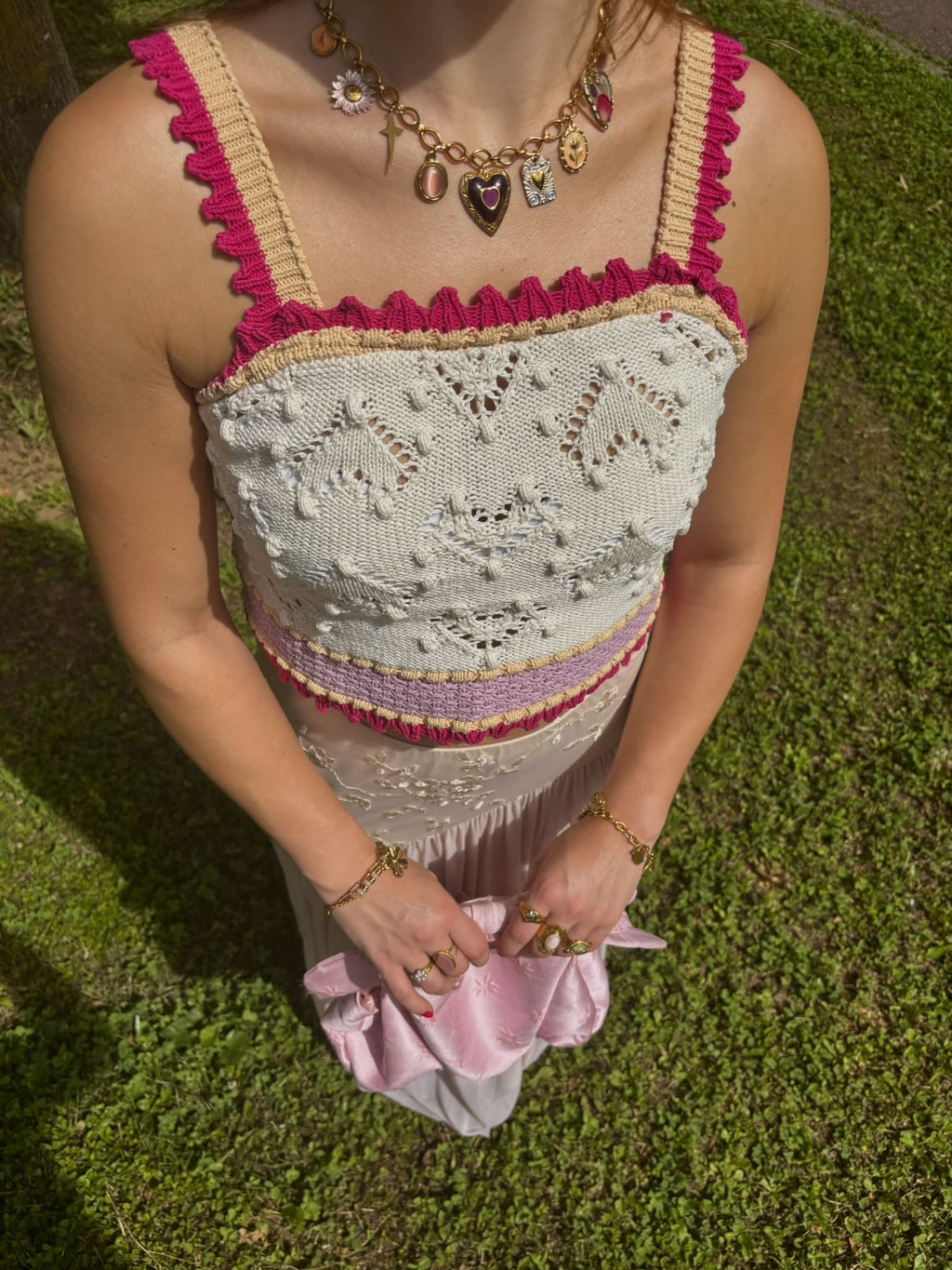 Peach Necklace