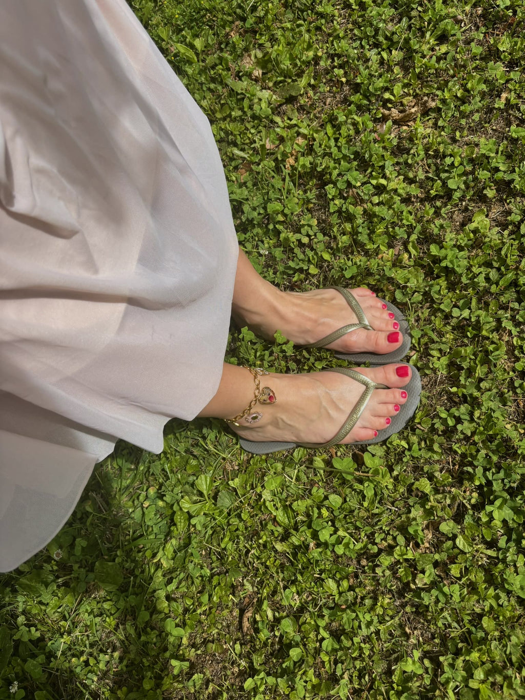 Peach Anklet