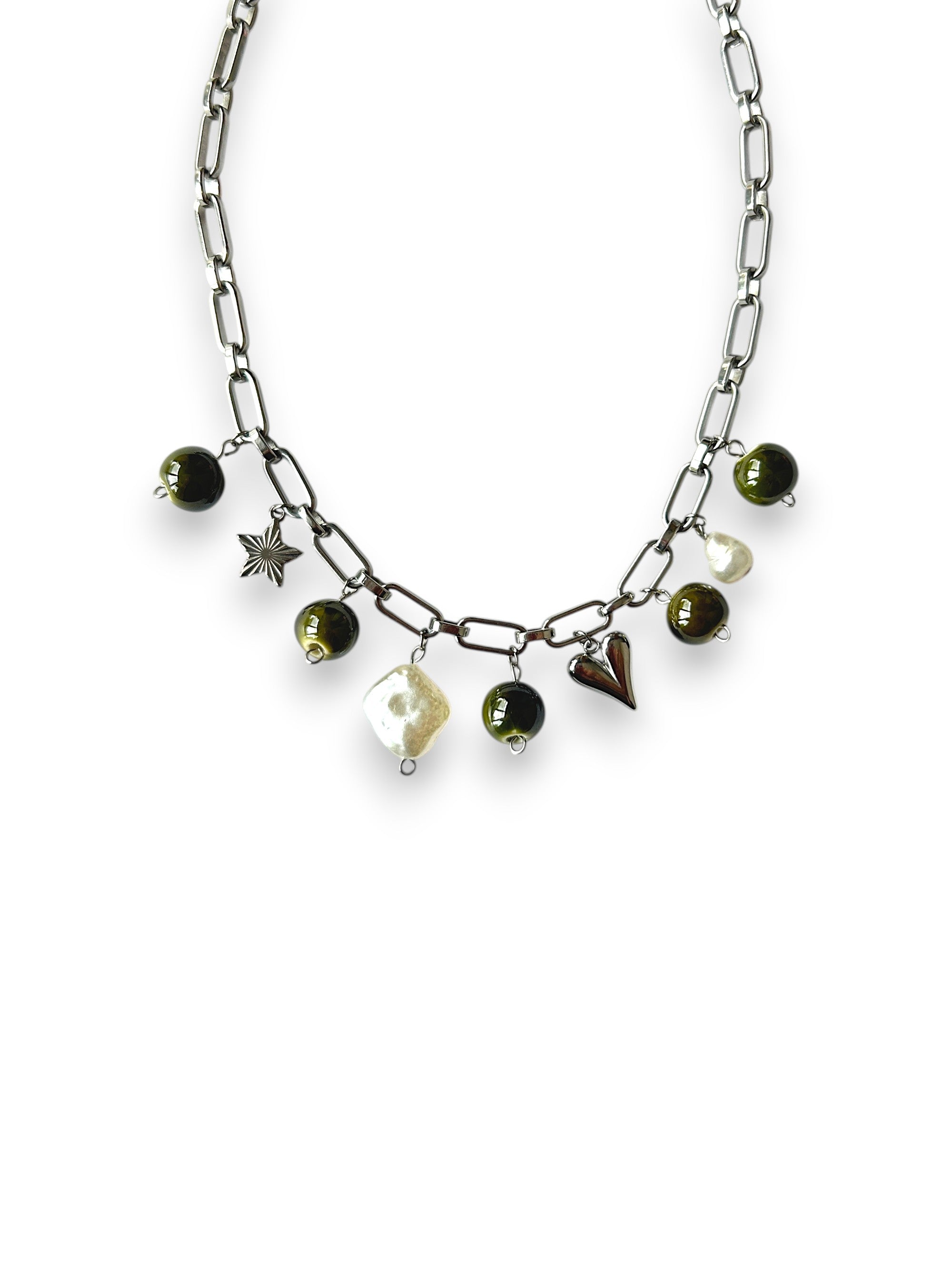 Olive Charm Necklace